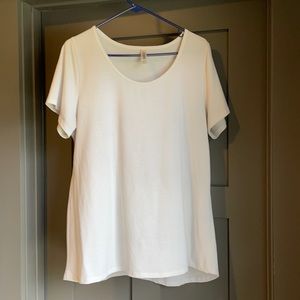 Lularoe white classic tee